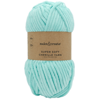 Super Soft Chenille Yarn: Mint 100g