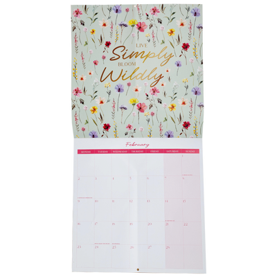 British Wildflower 2026 Calendar & Diary Set image number 3