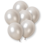 12 Inch Silver Pearl Latex Helium Balloons: Pack of 8 image number 2