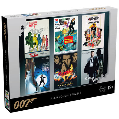 James Bond Actor Debut Poster 1000 Piece Jigsaw Puzzle image number 1