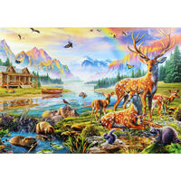 Deer Family 1000 Piece Jigsaw Puzzle