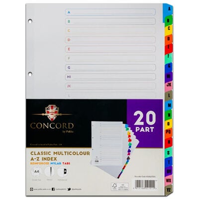 A4 Concord A-Z Index Dividers image number 1