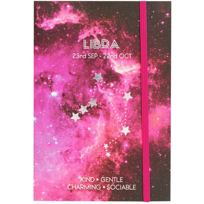 Zodiac Collection Libra Lined Notebook image number 1