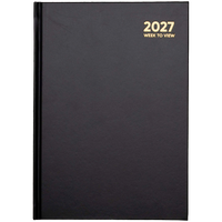 Black A5 Week to View Diary 2027