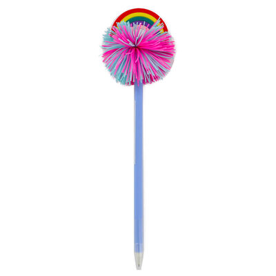 Rainbow Rubber Pom Pom Pen image number 1