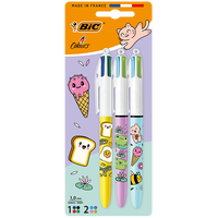 Bic 4-Colours Kawaii Pens: Pack of 3