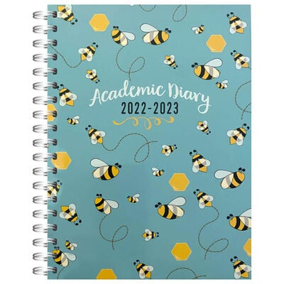A5 Bumble Bees 2022-2023 Day to View Academic Diary image number 1