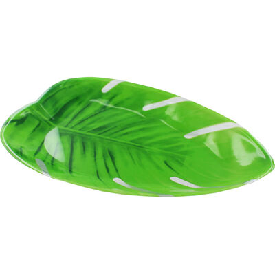 Tropical Leaf Plastic Platter Plate image number 2