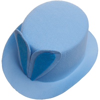 Easter Top Hat with Ears: Blue