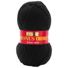 Bonus Chunky: Black Yarn 100g image number 1