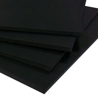 A2 Black Foamboard Sheets: Pack of 5