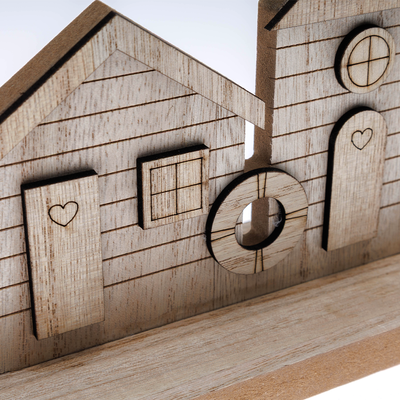 Wooden Beach Scene Deck: 21.5 x 13 x 7cm image number 3