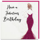 Glitter Dress Birthday Card image number 1