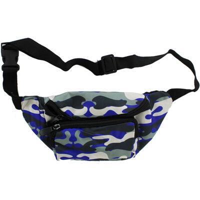 Blue Camouflage Bum Bag image number 2