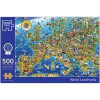 World Landmarks 500 Piece Jigsaw Puzzle