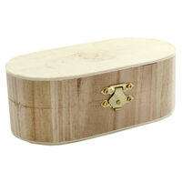 Curved Edge Wooden Box