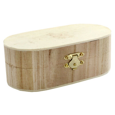 Curved Edge Wooden Box image number 1