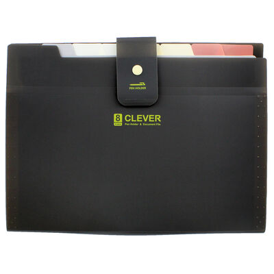 Black 8 Pocket Document Wallet image number 1