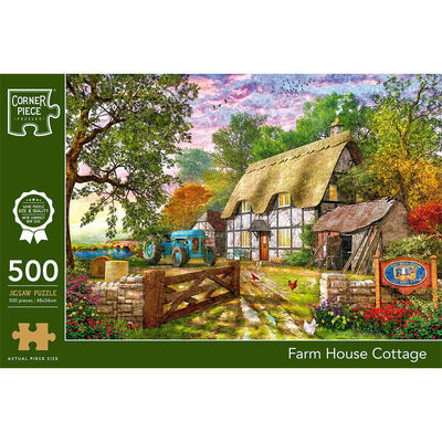 Farm House Cottage 500 Piece Jigsaw Puzzle From 3.50 GBP | The Works