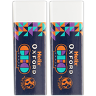 Helix Oxford Geo 2 Pack Erasers: Orange image number 1