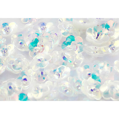 Iridescent Flower Embellishments - 2 Pack image number 2