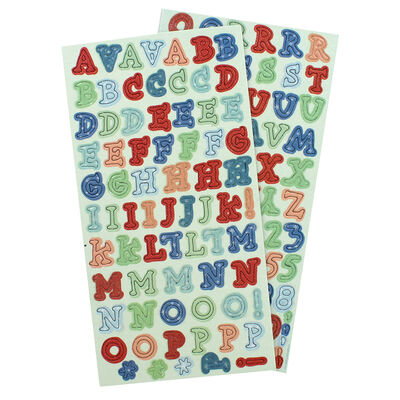 At Home With Santa Thick Alphabet Stickers - Pack Of 166 image number 2