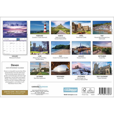 Devon 2020 A4 Wall Calendar image number 2