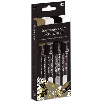 Spectrum Noir Acrylic Paint Markers: Pack of 4 image number 1
