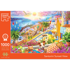 Santorini Sunset View 1000 Piece Jigsaw Puzzle image number 1