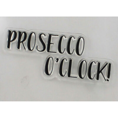 Crafters Companion Clear Acrylic Stamp - Prosecco Oclock image number 2