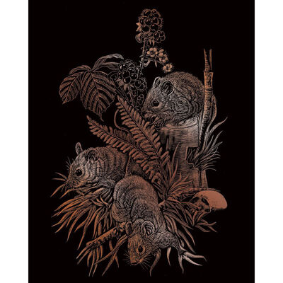 Field Mice Engraving Art image number 2