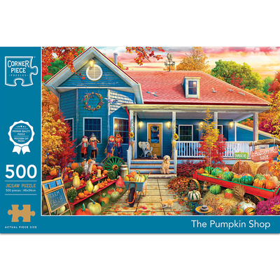 The Pumpkin Shop 500 Piece Jigsaw Puzzle image number 1