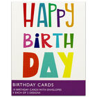 Colourful Happy Birthday Notecards image number 1