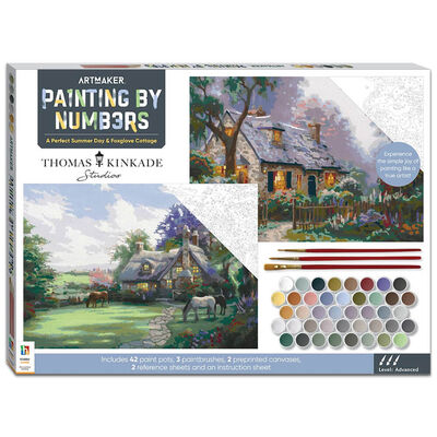 Painting By Numbers: A Perfect Summer Day & Foxglove Cottage image number 1