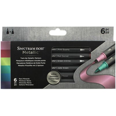 Spectrum Noir 6 Metallic Markers: Rare Minerals image number 1