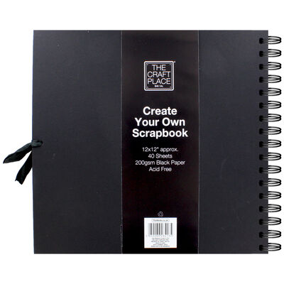 Create Your Own Black Scrapbook - 12 x 12 Inches From 5.00 GBP