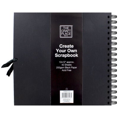 Create Your Own Black Scrapbook - 12 x 12 Inches image number 3