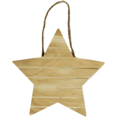 Wooden Hanging Star image number 1