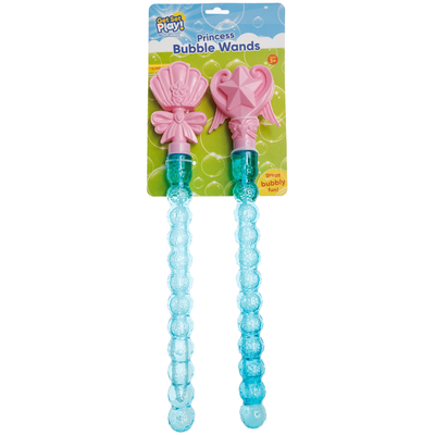 PlayWorks Get Set Play! Princess Bubble Wands: Pack of 2 image number 1