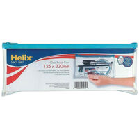 Helix Long Clear Pencil Case: Assorted