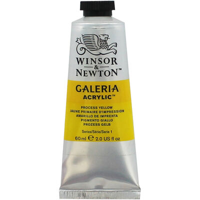 Winsor & Newton Galeria Acrylic Paint Tube - Process Yellow image number 1