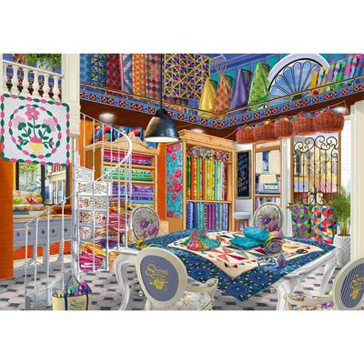 The Quiltery 1000 Piece Jigsaw Puzzle image number 2