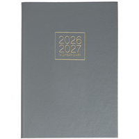 B5 Mid-Year 26-27 Diary: Grey
