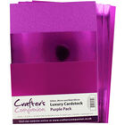 Crafters Companion A4 Luxury Cardstock Pack - Purple image number 2