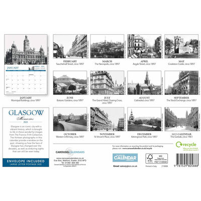 Glasgow Memories A4 Calendar 2021 image number 3