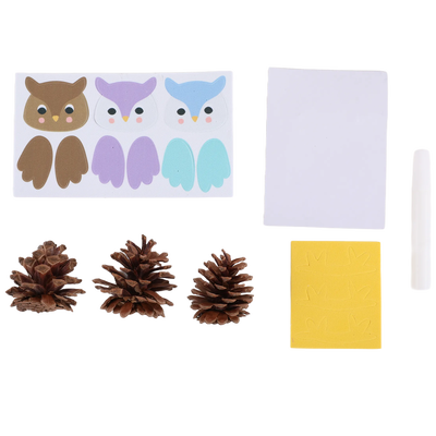 Make Your Own Pine Cone Owls: Pack of 3 image number 2