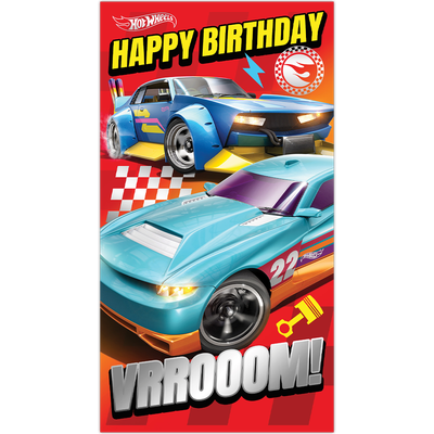 Hot Wheels Vroom Birthday Card image number 1