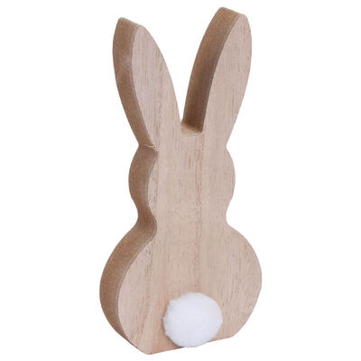 Easter Wooden Bunny & Egg Decoration: Assorted image number 3
