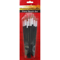 Crawford and Black 10 Artist Watercolour Brushes