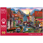 Village On The Canal 500 Piece Jigsaw Puzzle image number 1